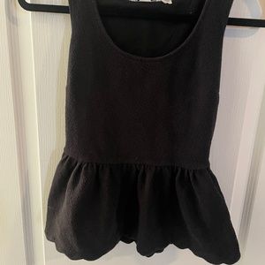 Anthropologie Scalloped Peplum Top